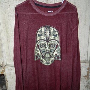 Star Wars Darth Vader Long Sleeve Shirt Mens Size XL (E-24)